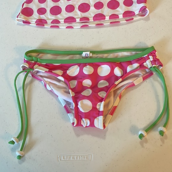 Hobie. Cute polka dot two piece bathing suit. Sz small - Picture 4 of 5